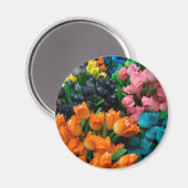 Amsterdam Tulpen Magnet (Vorderseite/Rückseite)