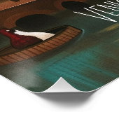 Amsterdam: Venice of the North - Whimsical art Poster (Ecke)