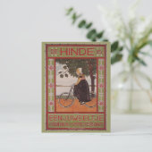 Amsterdam Vintag Bicycle Poster Art Postkarte (Stehend Vorderseite)