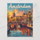 Amsterdam Vintag Postkarte (Vorderseite)
