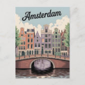Amsterdam Vintag Postkarte (Vorderseite)