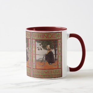 Amsterdam Vintage-Fahrradposter-Kunst Tasse