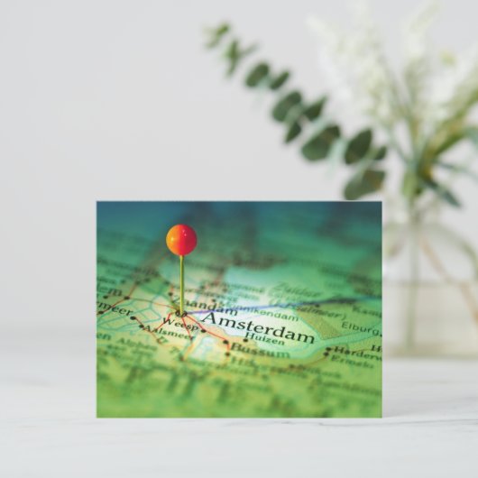 AMSTERDAM Vintage Karte (Stehend Vorderseite)