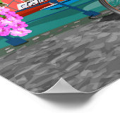 Amsterdam Vintage Travel Poster (Ecke)