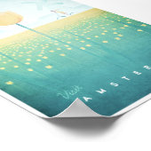 Amsterdam Vintage Travel Poster (Ecke)