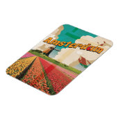 Amsterdam Vintage Travel Poster Magnet (Linke Seite)