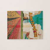 Amsterdam Vintage Travel Poster Puzzle (Horizontal)