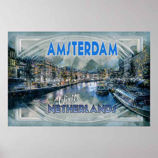 Amsterdam, von der "Visit.." Poster (Vorne)