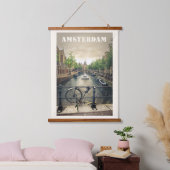 Amsterdam Wandteppich Mit Holzrahmen (Schlafzimmer)