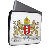 Amsterdam-Wappen Laptopschutzhülle (Vorne Rechts)
