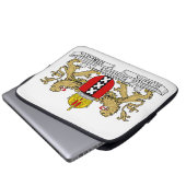 Amsterdam-Wappen Laptopschutzhülle (Vorne Knopf)