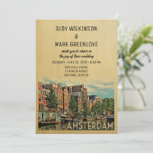 Amsterdam Wedding Einladung Niederlande Holland (Stehend Vorderseite)