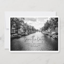Amsterdam Wedding Foto Save the Date Einladung