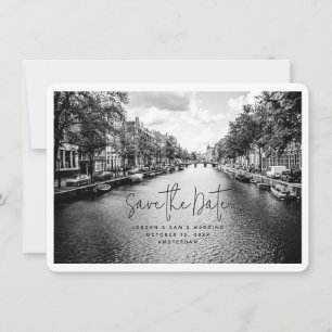 Amsterdam Wedding Foto Save the Date Einladung