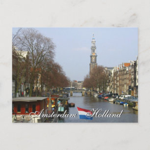 Amsterdam Western Church Holland Postcard Postkarte