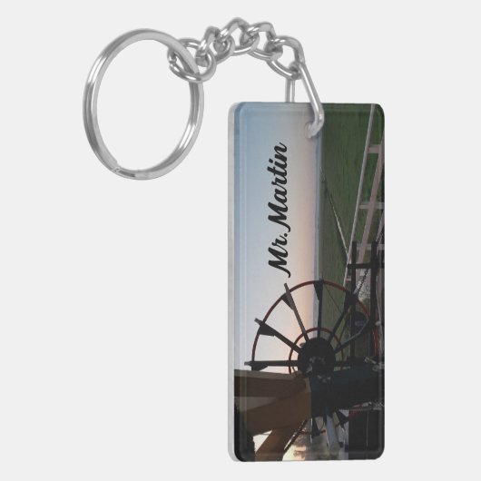 Amsterdam Windmill Canal House Lehrer Schlüsselket Schlüsselanhänger (Vorderseite links)