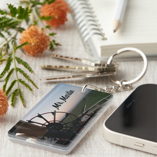 Amsterdam Windmill Canal House Lehrer Schlüsselket Schlüsselanhänger (Vorderseite rechts)