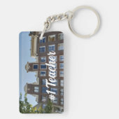 Amsterdam Windmill Canal House Lehrer Schlüsselket Schlüsselanhänger (Rückseite)