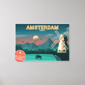 Amsterdam Windmill Leinwanddruck (Vorderseite)