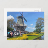Amsterdam Windmill Post Card Feiertagspostkarte (Vorne/Hinten)