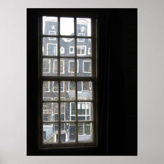 Amsterdam Window View Foto Poster Print (Vorne)