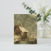 Amsterdam, Winterszene, 17. Jahrhundert Postkarte (Stehend Vorderseite)