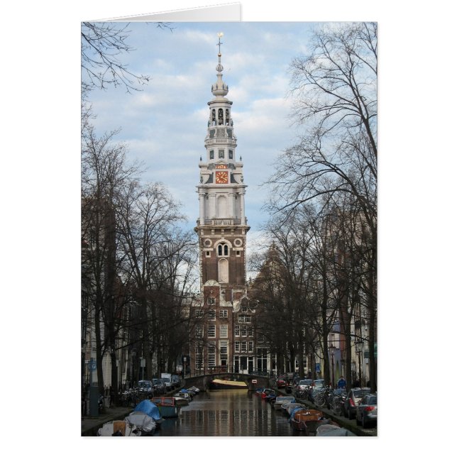 Amsterdam Zuiderkerk (Südkirche) Fotokarte (Vorne)