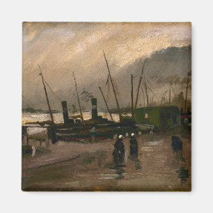 Amsterdamer Fischerhafen Sturm von Vincent Gogh Magnet