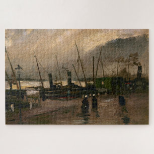 Amsterdamer Fischerhafen Sturm von Vincent Gogh Puzzle
