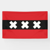 Amsterdamer Flagge Banner (Horizontal)