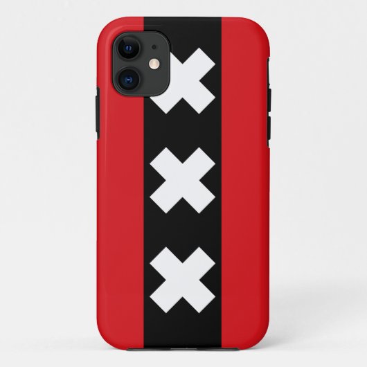 Amsterdamer Flagge Case-Mate iPhone Hülle (Rückseite)