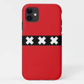 Amsterdamer Flagge Case-Mate iPhone Hülle (Rückseite)