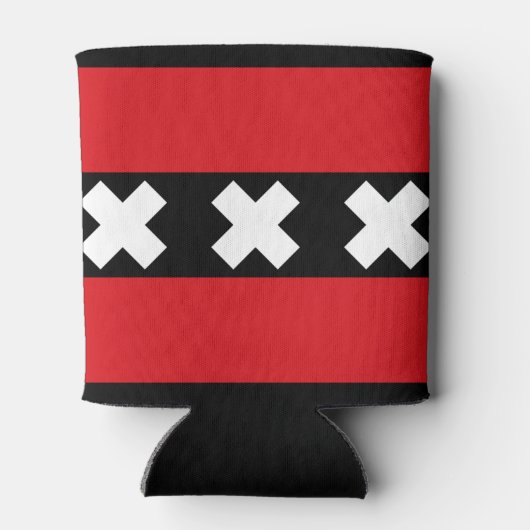 Amsterdamer Flagge Dosenkühler (Rückseite)