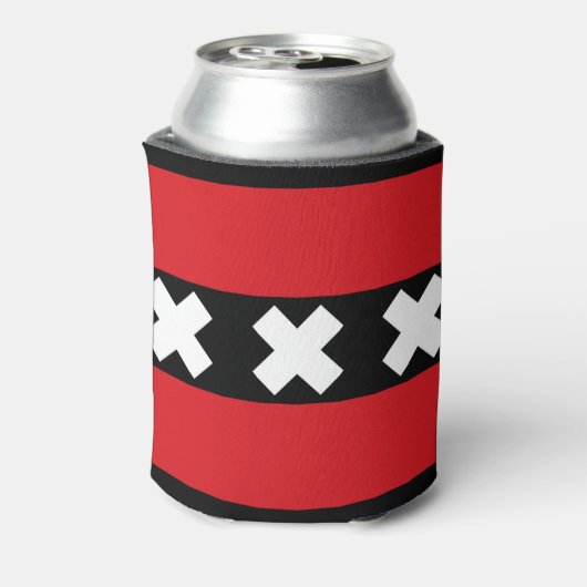 Amsterdamer Flagge Dosenkühler (Kanne Rückseite)