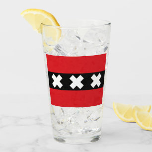 Amsterdamer Flagge Glas