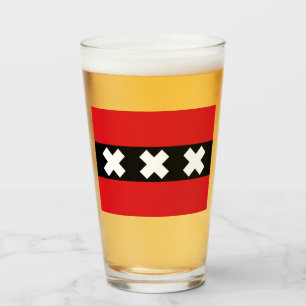 Amsterdamer Flagge Glas