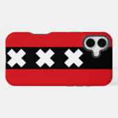 Amsterdamer Flagge iPhone Hülle (Rückseite (Horizontal))