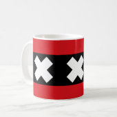 Amsterdamer Flagge Kaffeetasse (Vorderseite Links)