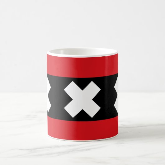 Amsterdamer Flagge Kaffeetasse (Mittel)