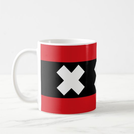 Amsterdamer Flagge Kaffeetasse (Links)