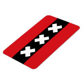 Amsterdamer Flagge Magnet (Linke Seite)
