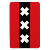 Amsterdamer Flagge Magnet (Vertikal)