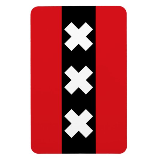 Amsterdamer Flagge Magnet (Vertikal)