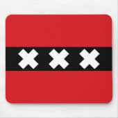 Amsterdamer Flagge Mousepad (Vorne)