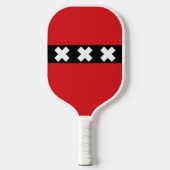 Amsterdamer Flagge Pickleball Schläger (Vorderseite)