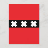 Amsterdamer Flagge Postkarte (Vorderseite)