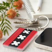 Amsterdamer Flagge Schlüsselanhänger (Vorderseite rechts)