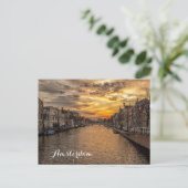 Amsterdamer Foto Postkarte (Stehend Vorderseite)