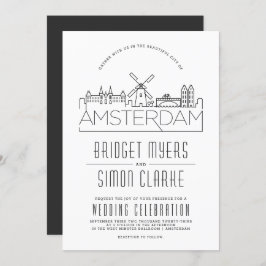 Amsterdamer Hochzeit | Einladung von Skyline