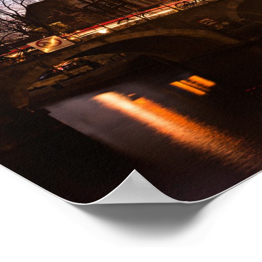 Amsterdamer Kanalhäuser am Poster (Ecke)